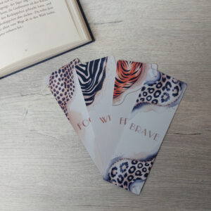 Lesezeichen-Set Goldene Safari