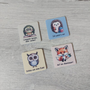 Magnet-Set Einschulung Tiere